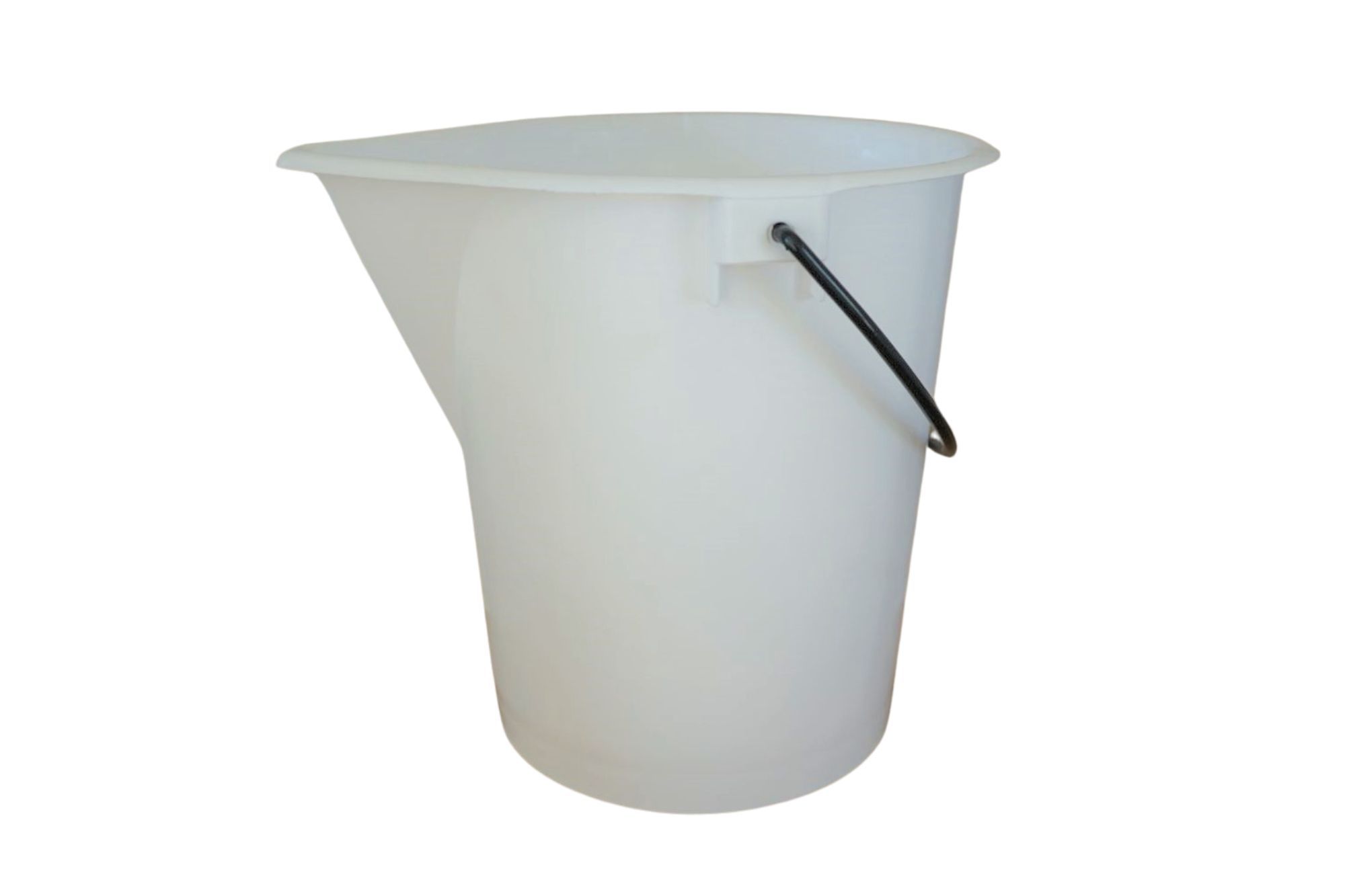 Schütteimer aus Kunststoff 10 Liter mit Ausguss schwere Qualität